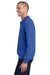 Jerzees 995M/995MR Mens NuBlend Pill Resistant Fleece 1/4 Zip Sweatshirt Royal Blue Model Side