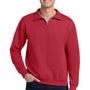 Jerzees Mens NuBlend Pill Resistant Fleece 1/4 Zip Sweatshirt - True Red