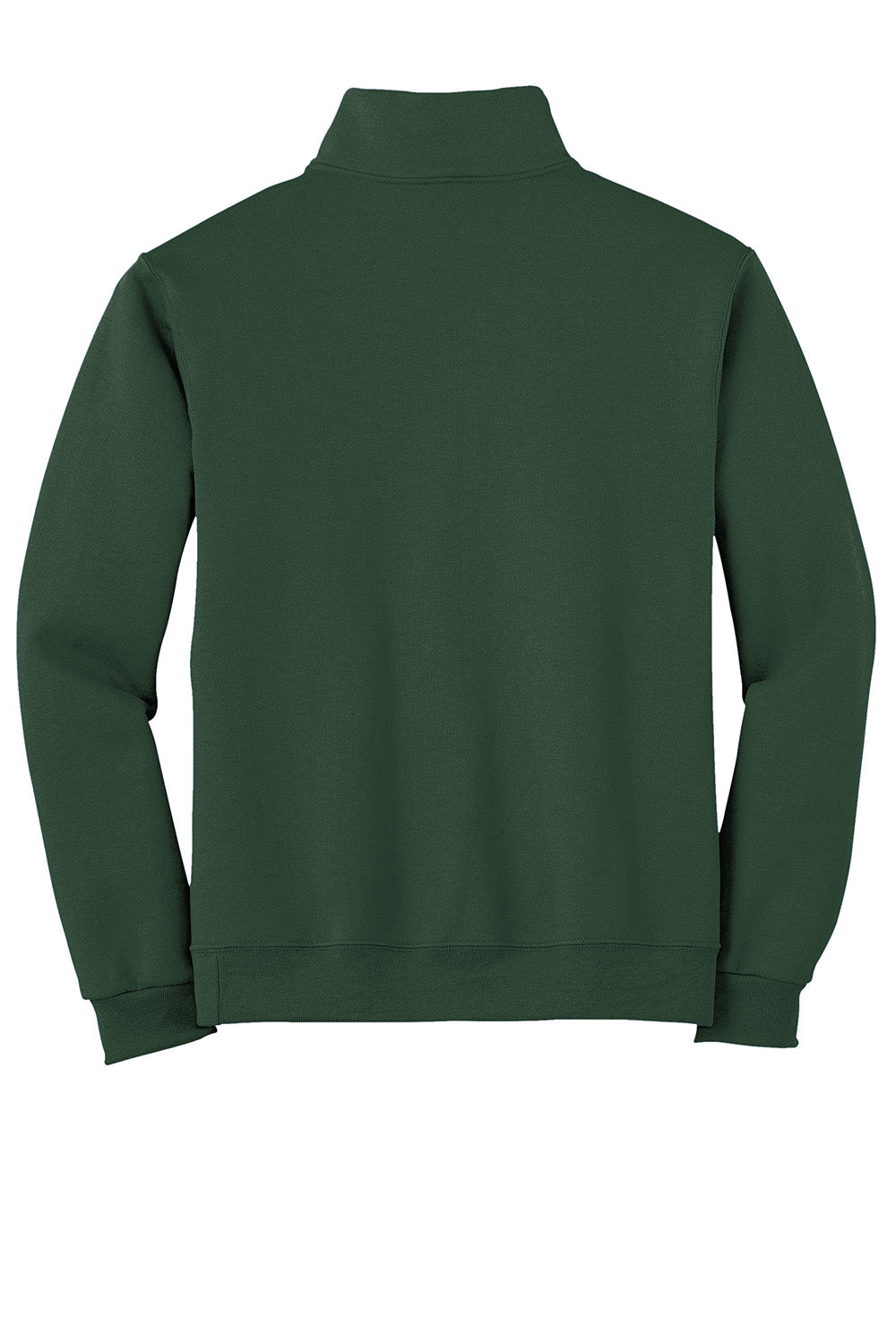 Jerzees 995M/995MR Mens NuBlend Pill Resistant Fleece 1/4 Zip Sweatshirt Forest Green Flat Back