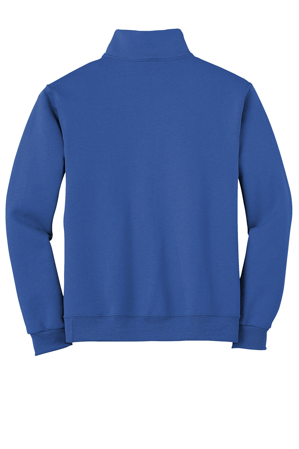 Jerzees 995M/995MR Mens NuBlend Pill Resistant Fleece 1/4 Zip Sweatshirt Royal Blue Flat Back