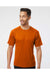 Paragon 200 Mens Islander Performance Short Sleeve Crewneck T-Shirt Orange Model Front