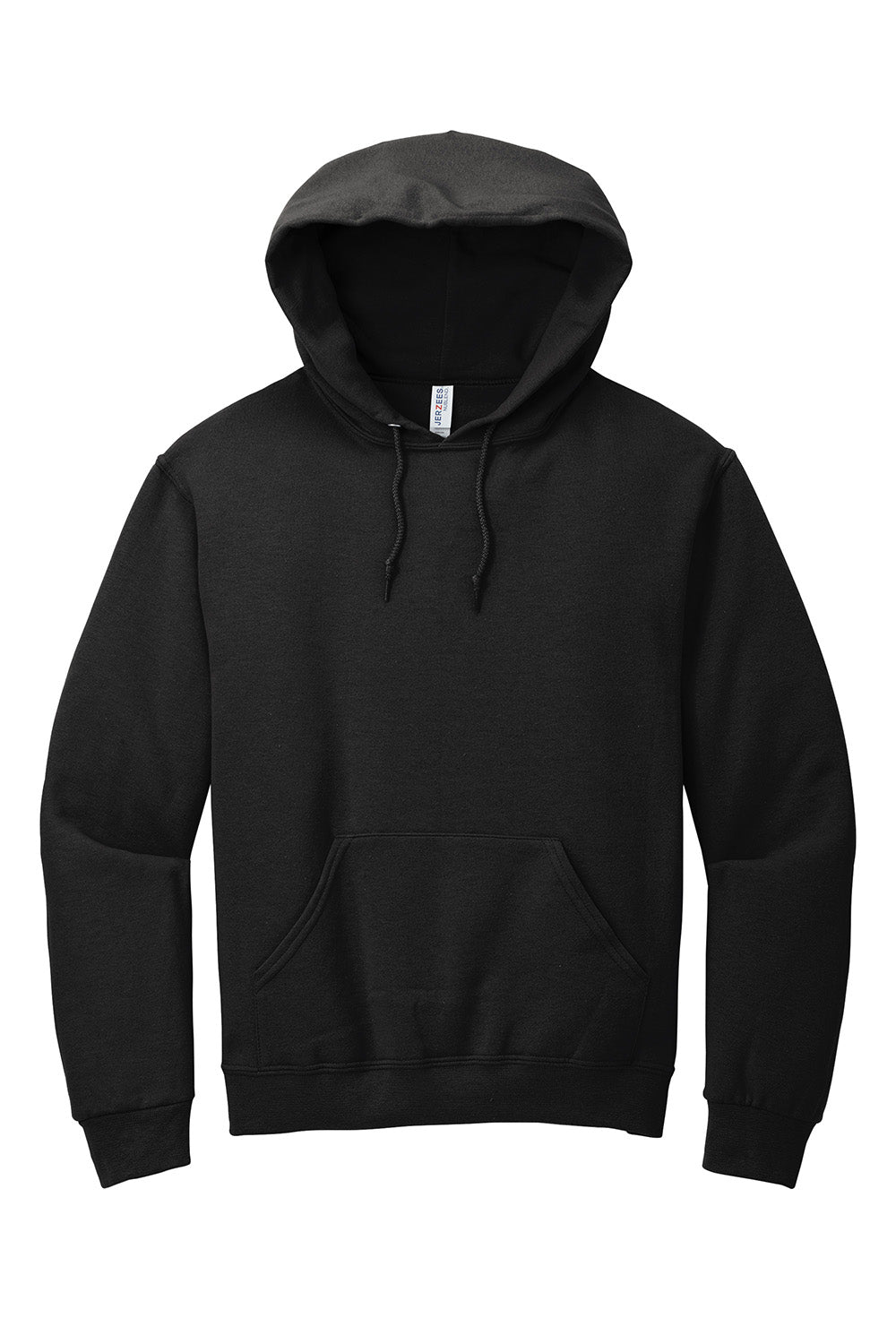 Jerzees 996M/996/996MR Mens NuBlend Pill Resistant Fleece Hooded Sweatshirt Hoodie w/ Pouch Pocket Black Flat Front