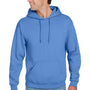 Jerzees Mens NuBlend Pill Resistant Fleece Hooded Sweatshirt Hoodie w/ Pouch Pocket - Columbia Blue