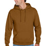 Jerzees Mens NuBlend Pill Resistant Fleece Hooded Sweatshirt Hoodie w/ Pouch Pocket - Golden Pecan Brown