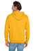 Jerzees 996M/996/996MR Mens NuBlend Pill Resistant Fleece Hooded Sweatshirt Hoodie w/ Pouch Pocket Gold Model Back