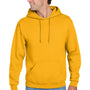 Jerzees Mens NuBlend Pill Resistant Fleece Hooded Sweatshirt Hoodie w/ Pouch Pocket - Gold