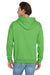 Jerzees 996M/996/996MR Mens NuBlend Pill Resistant Fleece Hooded Sweatshirt Hoodie w/ Pouch Pocket Kiwi Green Model Back