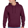 Jerzees Mens NuBlend Pill Resistant Fleece Hooded Sweatshirt Hoodie w/ Pouch Pocket - Maroon