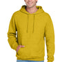 Jerzees Mens NuBlend Pill Resistant Fleece Hooded Sweatshirt Hoodie w/ Pouch Pocket - Heather Mustard Yellow