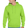 Jerzees Mens NuBlend Pill Resistant Fleece Hooded Sweatshirt Hoodie w/ Pouch Pocket - Neon Green