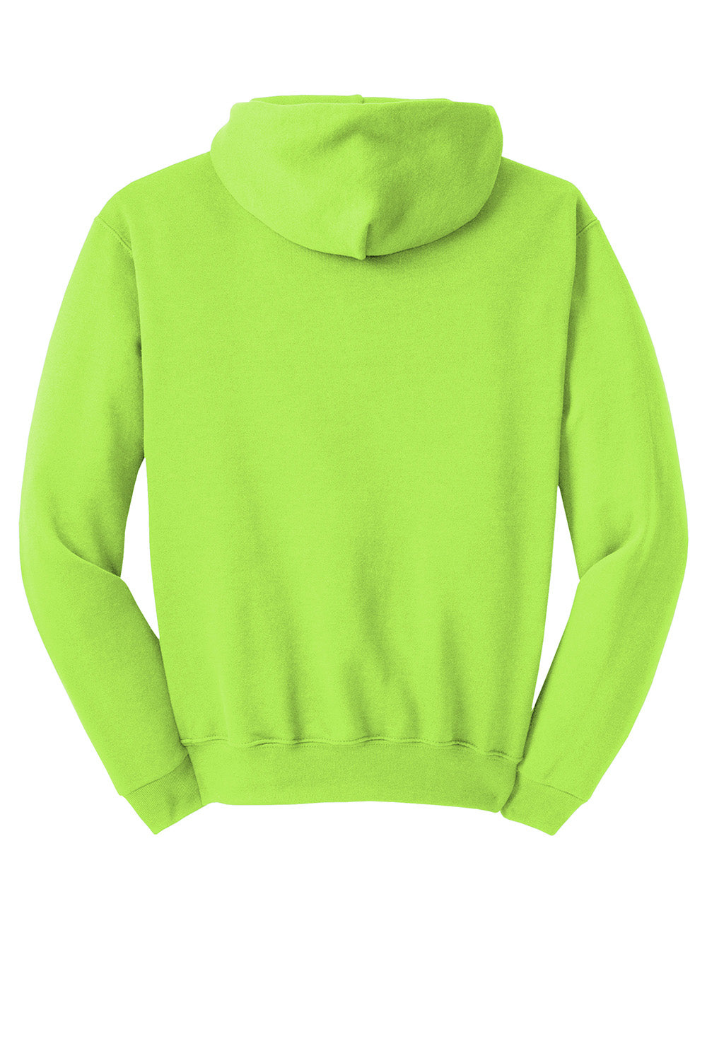 Jerzees 996M/996/996MR Mens NuBlend Pill Resistant Fleece Hooded Sweatshirt Hoodie w/ Pouch Pocket Neon Green Flat Back