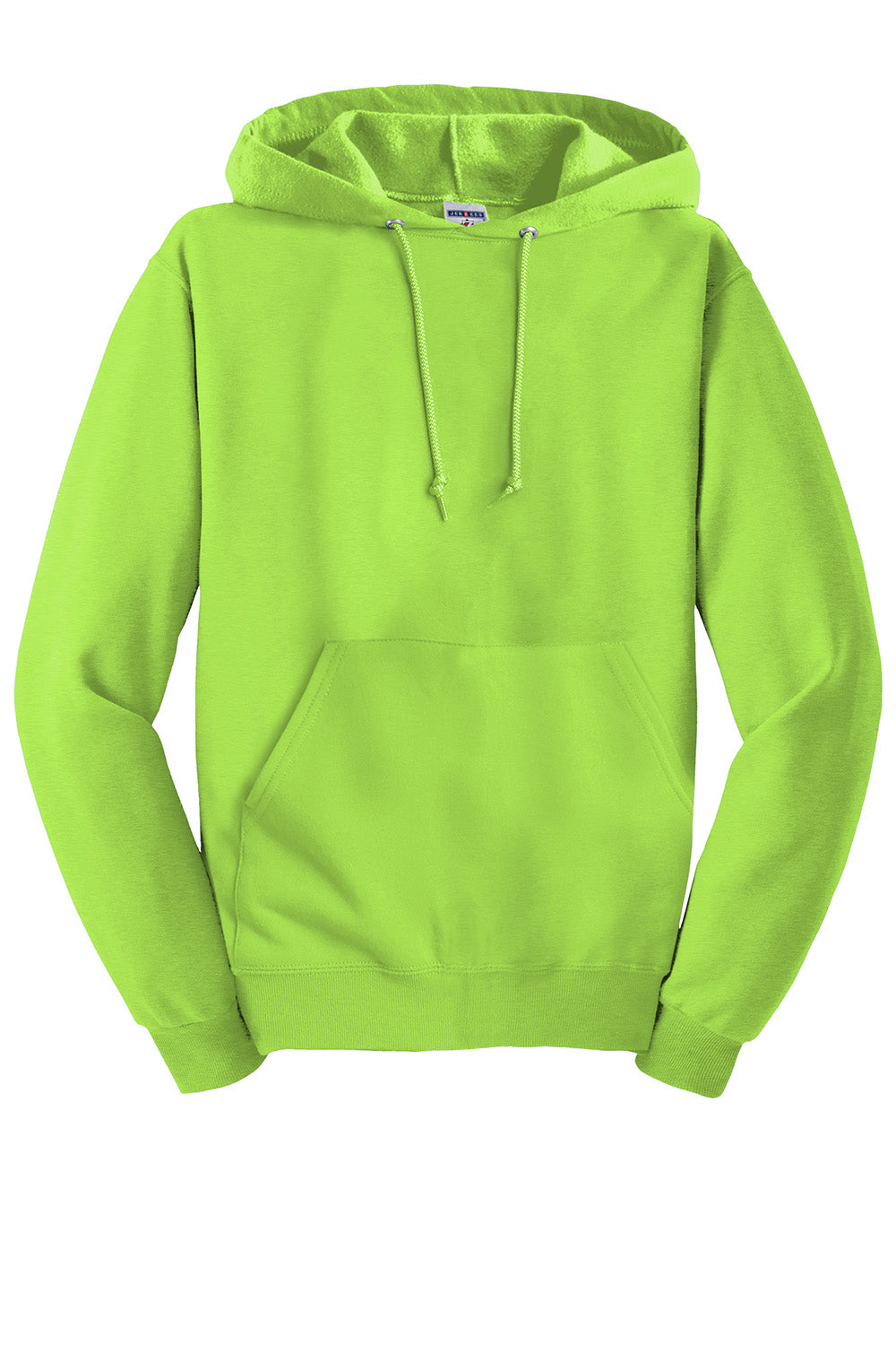 Jerzees 996M/996/996MR Mens NuBlend Pill Resistant Fleece Hooded Sweatshirt Hoodie w/ Pouch Pocket Neon Green Flat Front