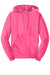 Jerzees 996M/996/996MR Mens NuBlend Pill Resistant Fleece Hooded Sweatshirt Hoodie w/ Pouch Pocket Neon Pink Flat Front