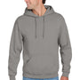 Jerzees Mens NuBlend Pill Resistant Fleece Hooded Sweatshirt Hoodie w/ Pouch Pocket - Rock Grey