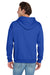 Jerzees 996M/996/996MR Mens NuBlend Pill Resistant Fleece Hooded Sweatshirt Hoodie w/ Pouch Pocket Royal Blue Model Back