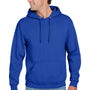 Jerzees Mens NuBlend Pill Resistant Fleece Hooded Sweatshirt Hoodie w/ Pouch Pocket - Royal Blue