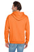 Jerzees 996M/996/996MR Mens NuBlend Pill Resistant Fleece Hooded Sweatshirt Hoodie w/ Pouch Pocket Safety Orange Model Back