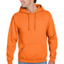 Jerzees Mens NuBlend Pill Resistant Fleece Hooded Sweatshirt Hoodie w/ Pouch Pocket - Safety Orange