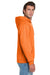 Jerzees 996M/996/996MR Mens NuBlend Pill Resistant Fleece Hooded Sweatshirt Hoodie w/ Pouch Pocket Safety Orange Model Side