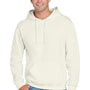 Jerzees Mens NuBlend Pill Resistant Fleece Hooded Sweatshirt Hoodie w/ Pouch Pocket - Heather Sweet Cream