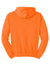 Jerzees 996M/996/996MR Mens NuBlend Pill Resistant Fleece Hooded Sweatshirt Hoodie w/ Pouch Pocket Safety Orange Flat Back