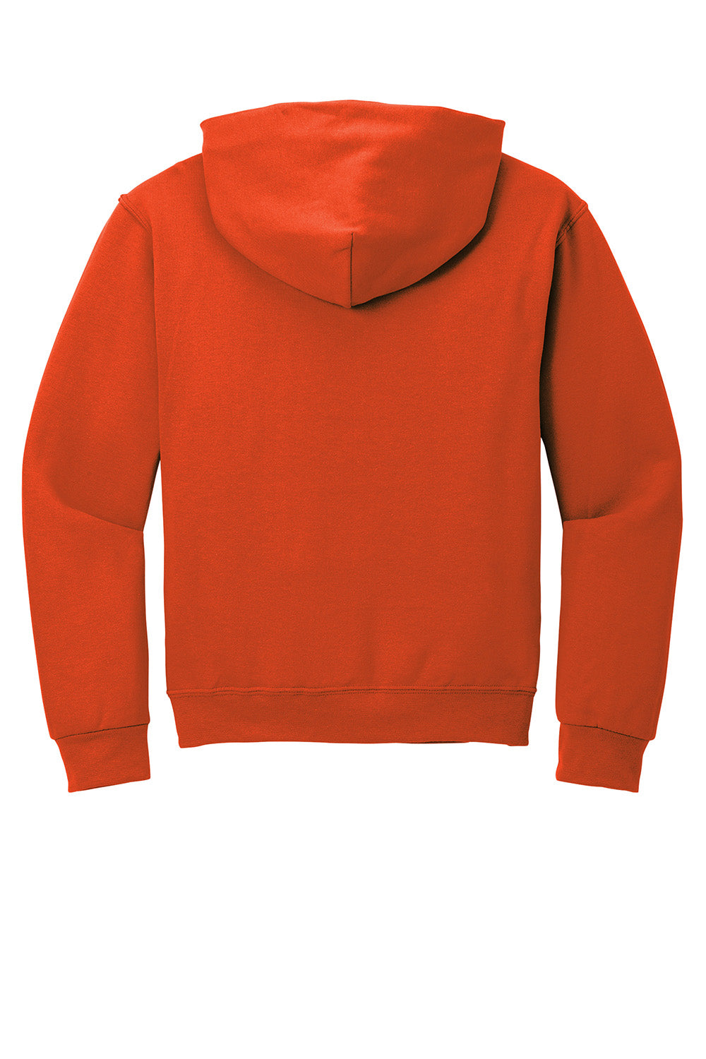 Jerzees 996M/996/996MR Mens NuBlend Pill Resistant Fleece Hooded Sweatshirt Hoodie w/ Pouch Pocket Burnt Orange Flat Back