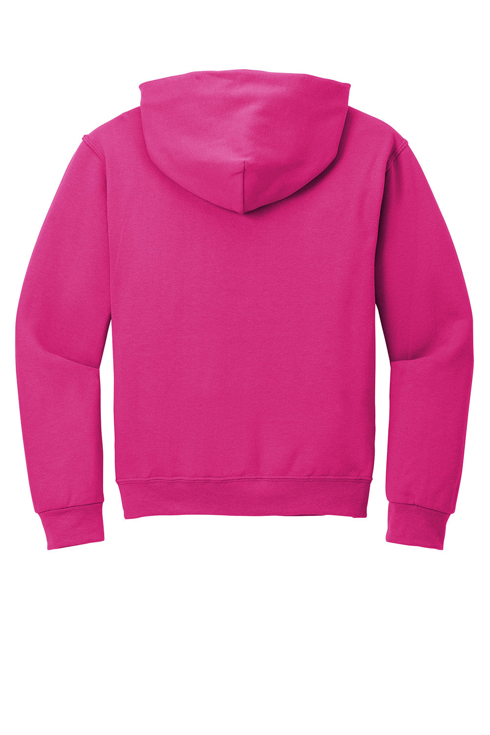 Jerzees 996M/996/996MR Mens NuBlend Pill Resistant Fleece Hooded Sweatshirt Hoodie w/ Pouch Pocket Cyber Pink Flat Back