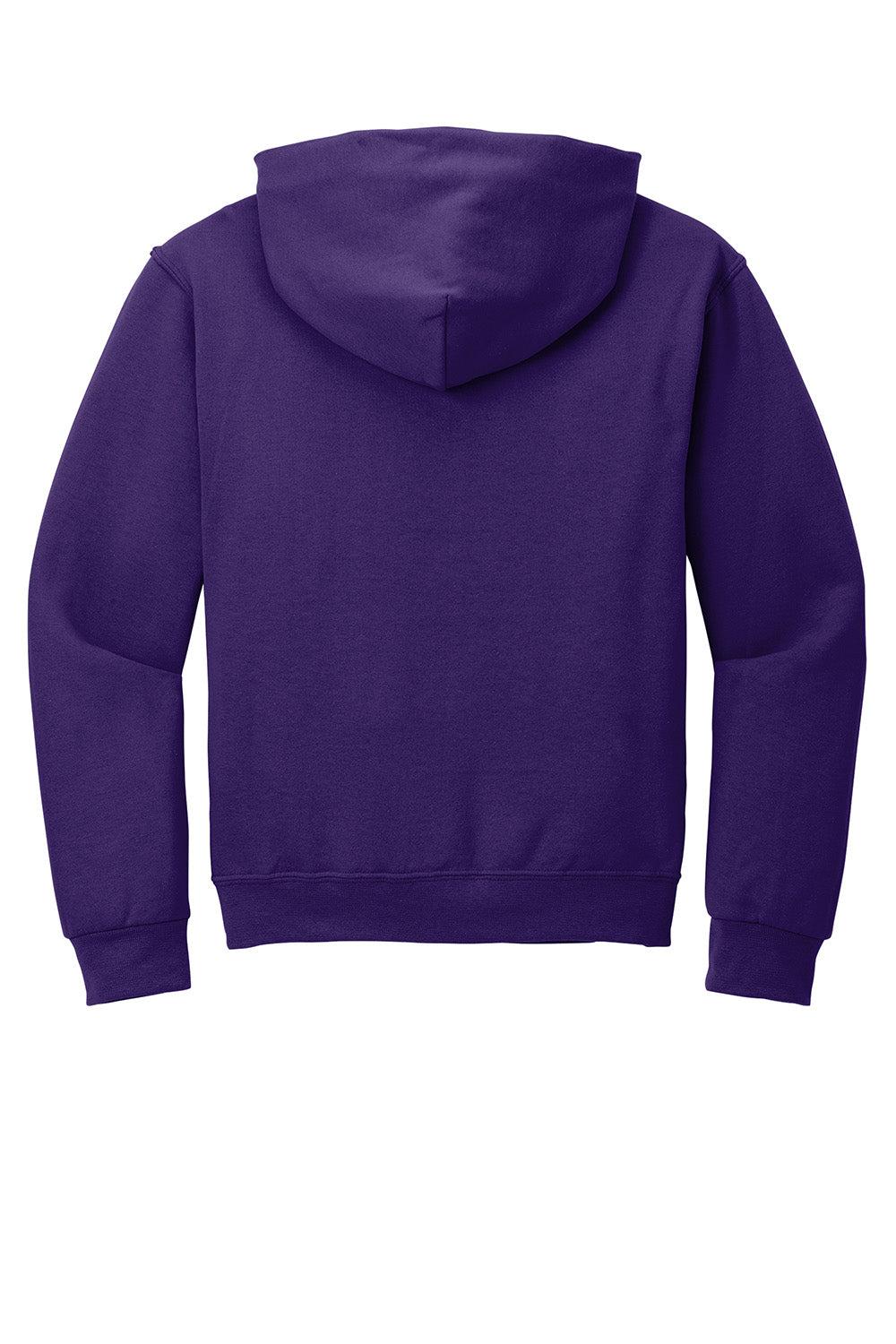 Jerzees 996M/996/996MR Mens NuBlend Pill Resistant Fleece Hooded Sweatshirt Hoodie w/ Pouch Pocket Deep Purple Flat Back