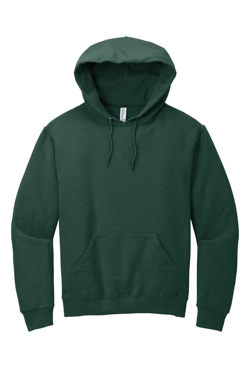 Jerzees 996M/996/996MR Mens NuBlend Pill Resistant Fleece Hooded Sweatshirt Hoodie w/ Pouch Pocket Forest Green Flat Front