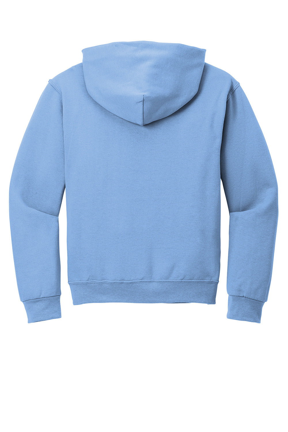 Jerzees 996M/996/996MR Mens NuBlend Pill Resistant Fleece Hooded Sweatshirt Hoodie w/ Pouch Pocket Light Blue Flat Back