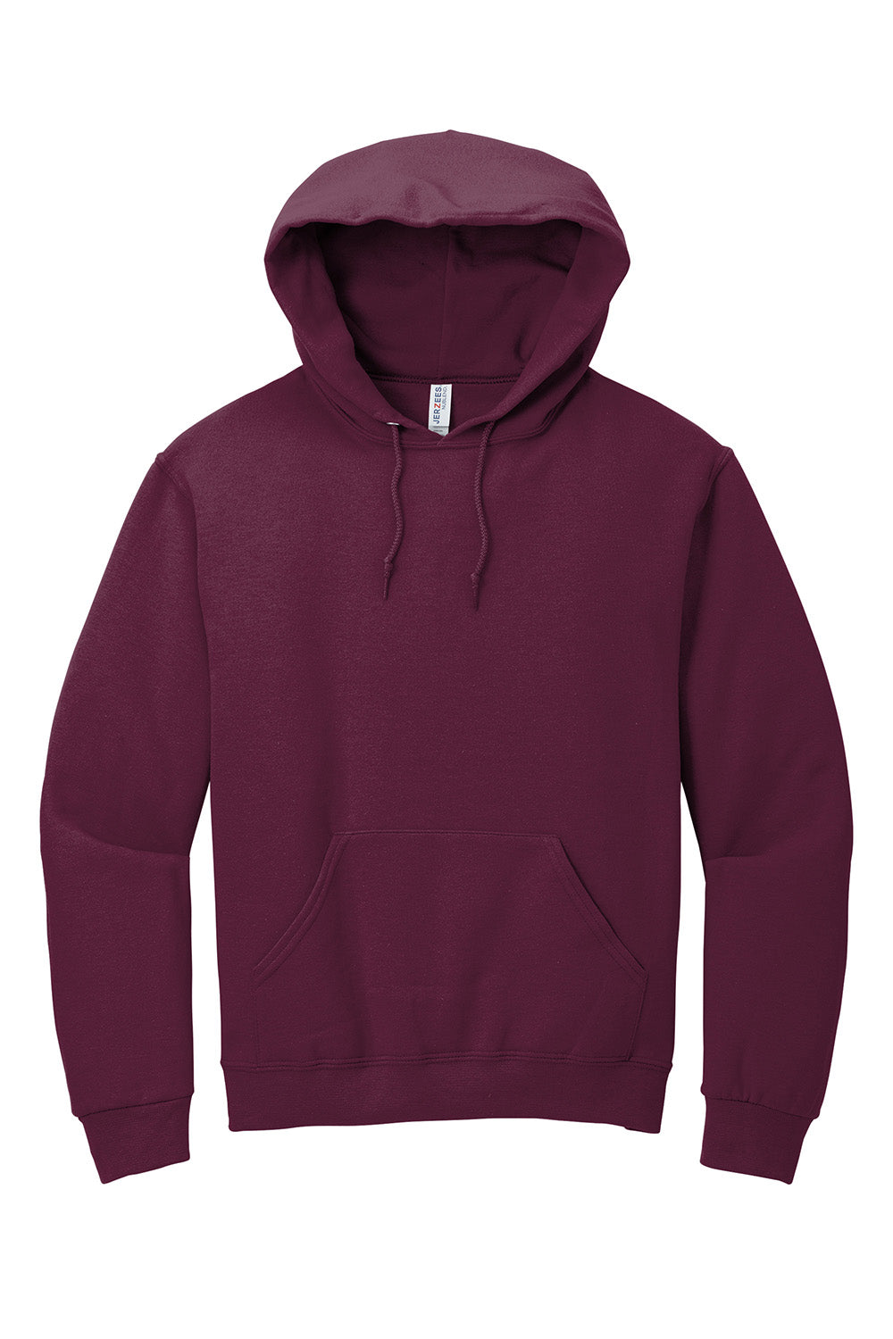 Jerzees 996M/996/996MR Mens NuBlend Pill Resistant Fleece Hooded Sweatshirt Hoodie w/ Pouch Pocket Maroon Flat Front