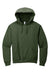 Jerzees 996M/996/996MR Mens NuBlend Pill Resistant Fleece Hooded Sweatshirt Hoodie w/ Pouch Pocket Military Green Flat Front