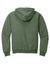 Jerzees 996M/996/996MR Mens NuBlend Pill Resistant Fleece Hooded Sweatshirt Hoodie w/ Pouch Pocket Heather Military Green Flat Back