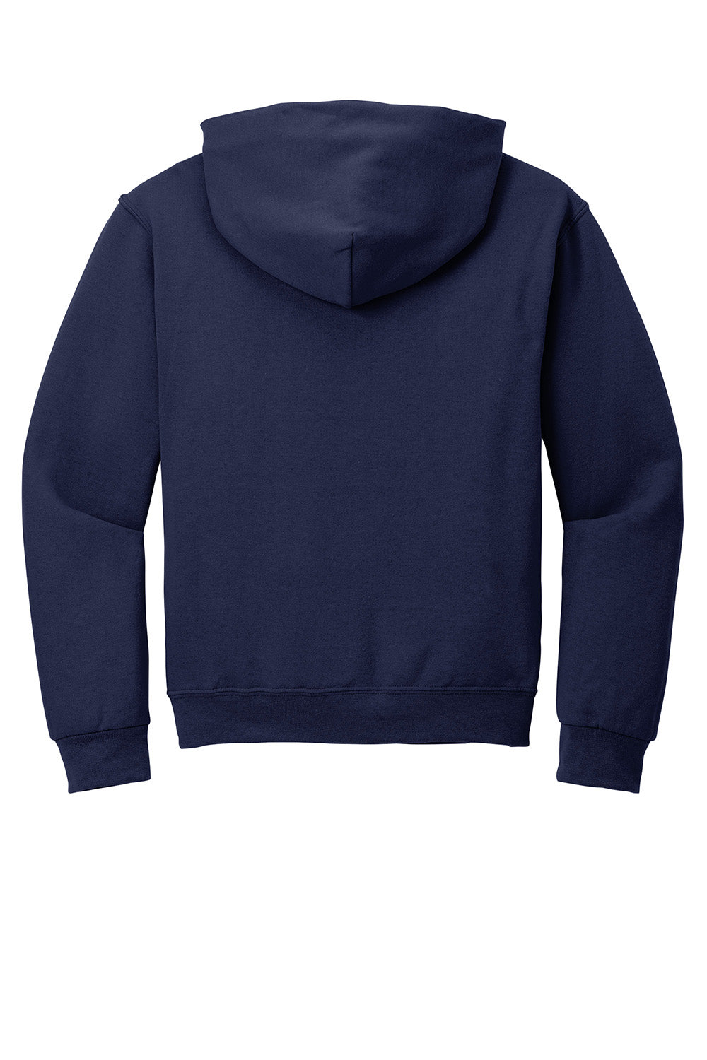 Jerzees 996M/996/996MR Mens NuBlend Pill Resistant Fleece Hooded Sweatshirt Hoodie w/ Pouch Pocket Navy Blue Flat Back