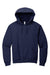 Jerzees 996M/996/996MR Mens NuBlend Pill Resistant Fleece Hooded Sweatshirt Hoodie w/ Pouch Pocket Navy Blue Flat Front