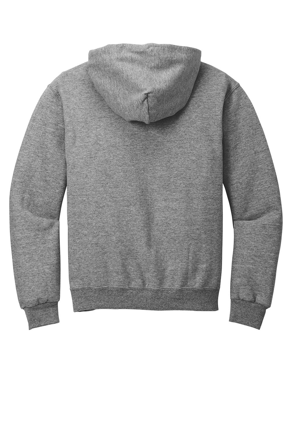 Jerzees 996M/996/996MR Mens NuBlend Pill Resistant Fleece Hooded Sweatshirt Hoodie w/ Pouch Pocket Oxford Grey Flat Back