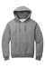 Jerzees 996M/996/996MR Mens NuBlend Pill Resistant Fleece Hooded Sweatshirt Hoodie w/ Pouch Pocket Oxford Grey Flat Front