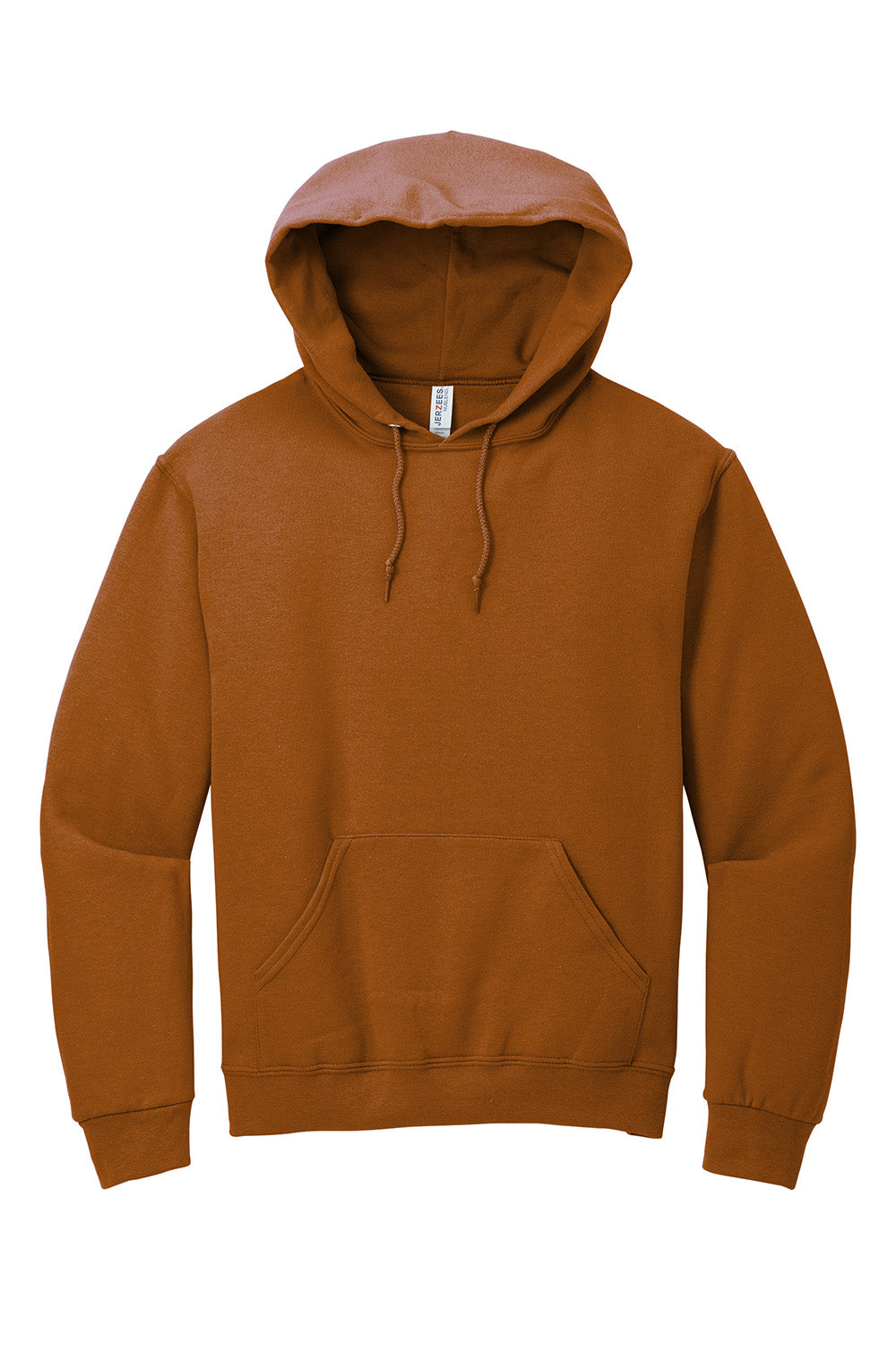 Jerzees 996M/996/996MR Mens NuBlend Pill Resistant Fleece Hooded Sweatshirt Hoodie w/ Pouch Pocket Texas Orange Flat Front