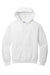 Jerzees 996M/996/996MR Mens NuBlend Pill Resistant Fleece Hooded Sweatshirt Hoodie w/ Pouch Pocket White Flat Front