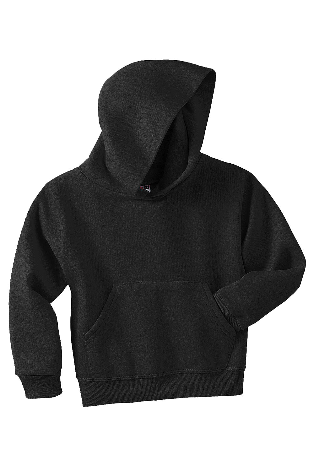 Jerzees 996Y/996YR Youth NuBlend Pill Resistant Fleece Hooded Sweatshirt Hoodie w/ Pouch Pocket Black Flat Front