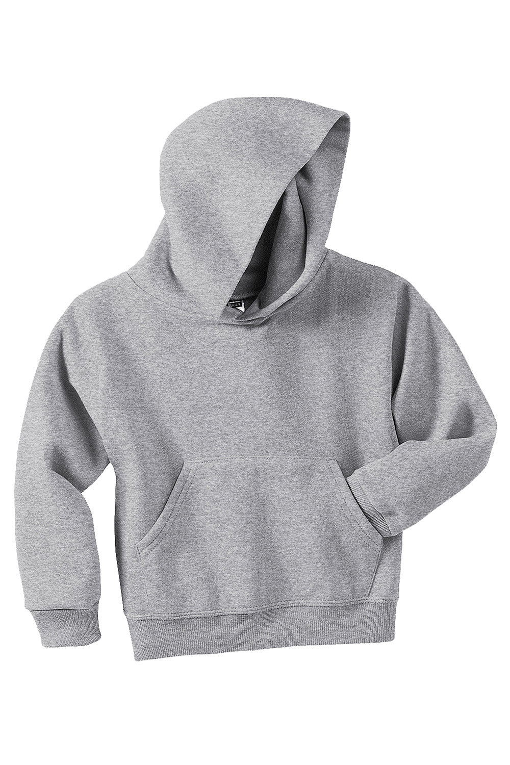 Jerzees 996Y/996YR Youth NuBlend Pill Resistant Fleece Hooded Sweatshirt Hoodie w/ Pouch Pocket Heather Grey Flat Front