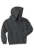 Jerzees 996Y/996YR Youth NuBlend Pill Resistant Fleece Hooded Sweatshirt Hoodie w/ Pouch Pocket Heather Black Flat Front