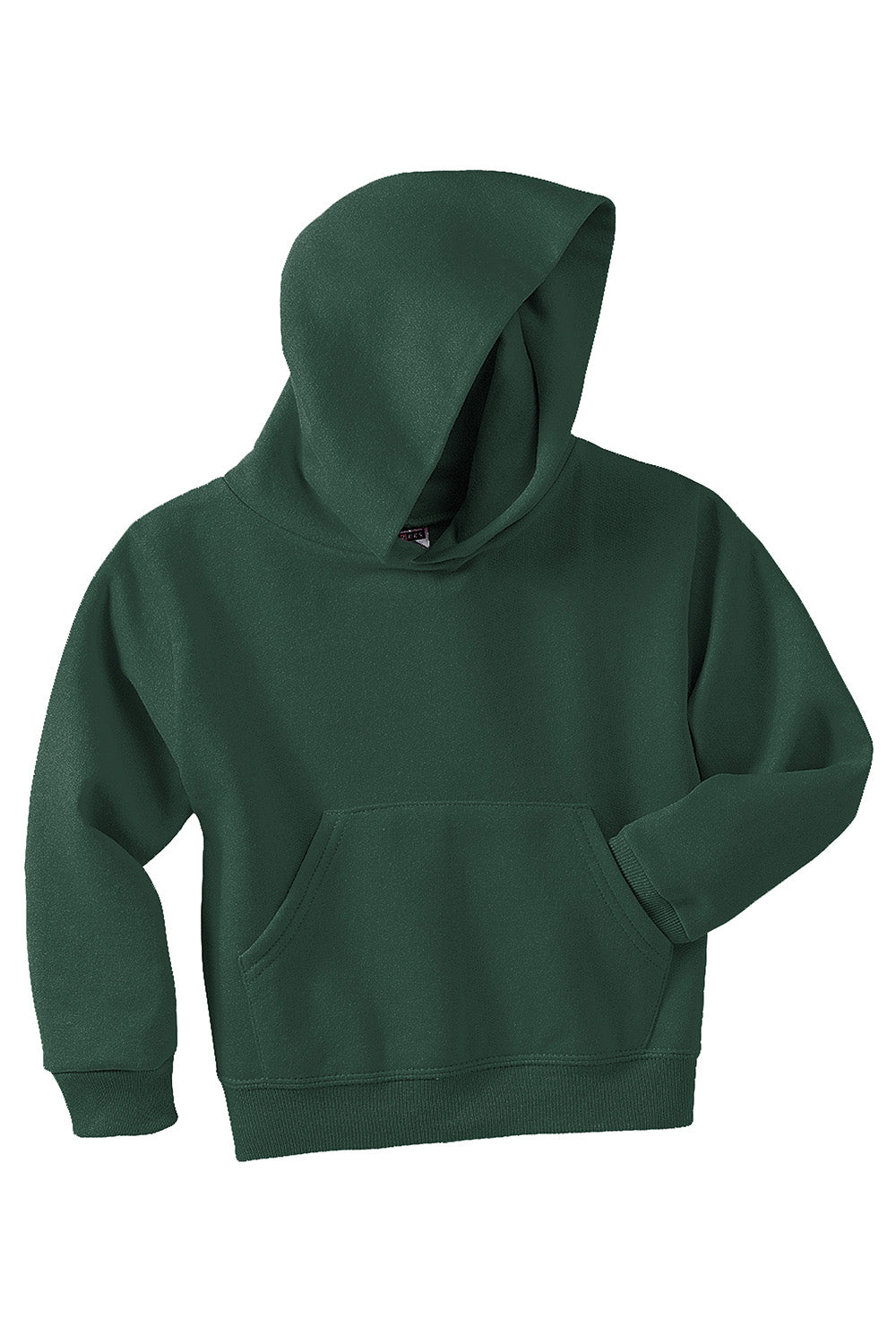 Jerzees 996Y/996YR Youth NuBlend Pill Resistant Fleece Hooded Sweatshirt Hoodie w/ Pouch Pocket Forest Green Flat Front