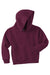 Jerzees 996Y/996YR Youth NuBlend Pill Resistant Fleece Hooded Sweatshirt Hoodie w/ Pouch Pocket Maroon Flat Front