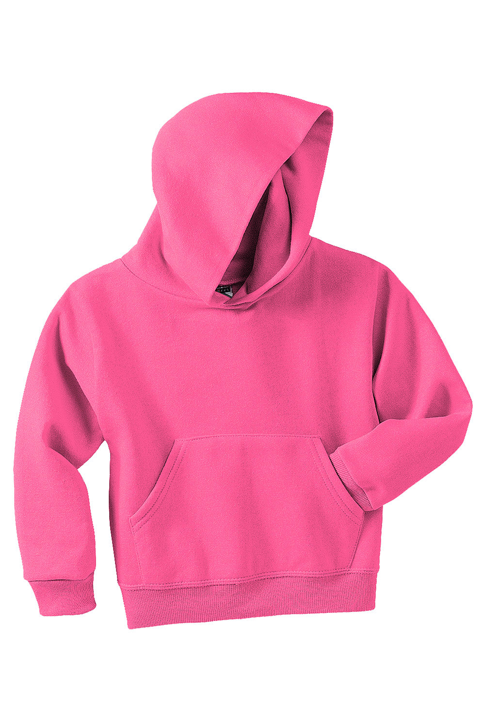 Jerzees 996Y/996YR Youth NuBlend Pill Resistant Fleece Hooded Sweatshirt Hoodie w/ Pouch Pocket Neon Pink Flat Front