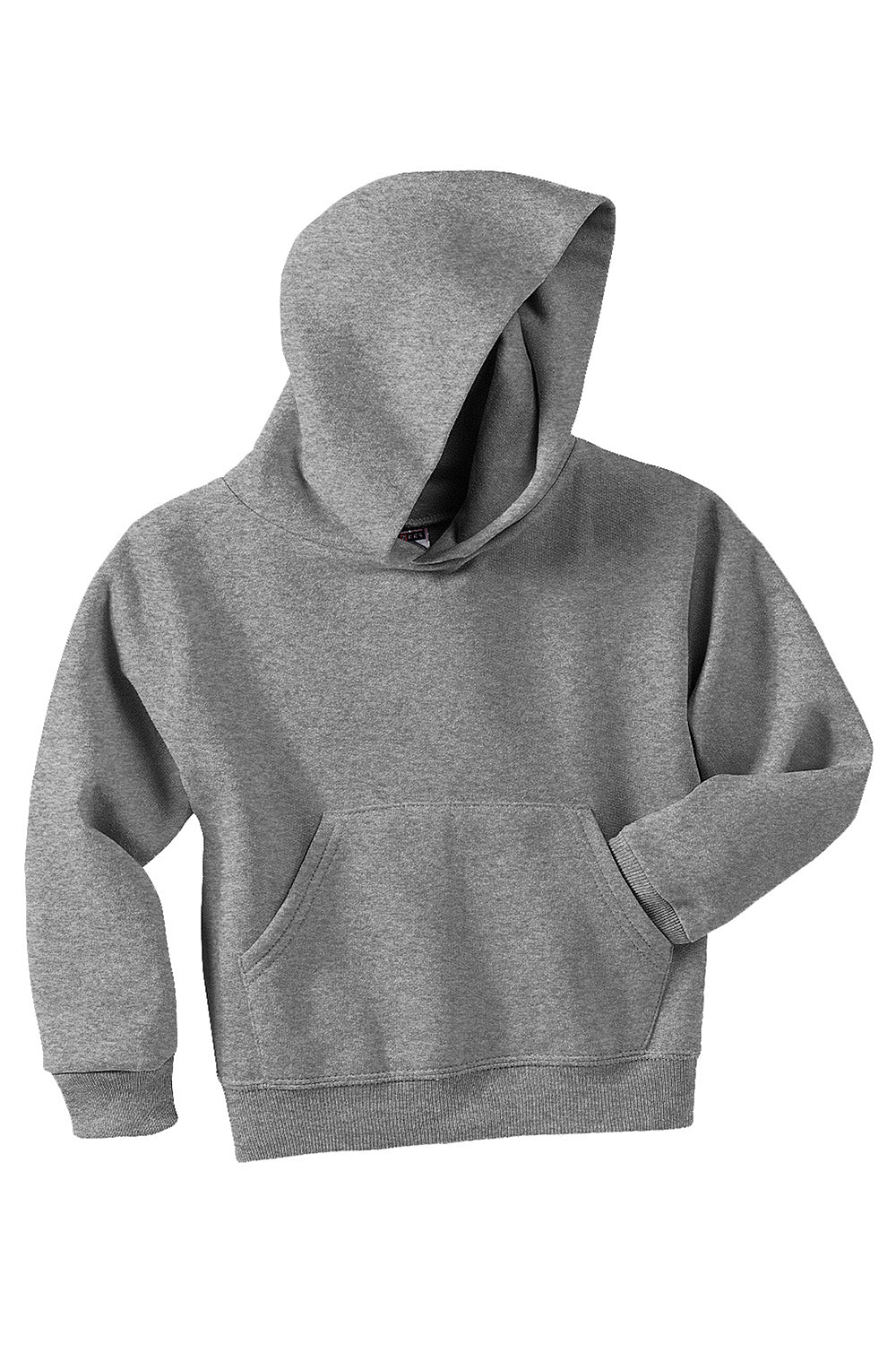 Jerzees 996Y/996YR Youth NuBlend Pill Resistant Fleece Hooded Sweatshirt Hoodie w/ Pouch Pocket Oxford Grey Flat Front