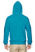 Jerzees 996M/996/996MR Mens NuBlend Pill Resistant Fleece Hooded Sweatshirt Hoodie w/ Pouch Pocket California Blue Model Back