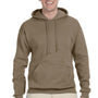 Jerzees Mens NuBlend Pill Resistant Fleece Hooded Sweatshirt Hoodie w/ Pouch Pocket - Safari Brown - Closeout