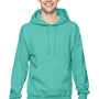 Jerzees Mens NuBlend Pill Resistant Fleece Hooded Sweatshirt Hoodie w/ Pouch Pocket - Mint Green