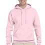 Jerzees Mens NuBlend Pill Resistant Fleece Hooded Sweatshirt Hoodie w/ Pouch Pocket - Classic Pink